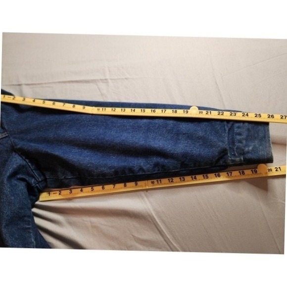 Wrangler Authentic Vintage Western Denim Jacket Mens L Lined Corduroy Collar - Picture 4 of 12